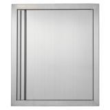 VEVOR BBQ Access Door, 457×533 mm Single Outdoor Kitchen Door, Stainless Steel Flush Mount Door, Wall Vertical Door with Recessed Handle, for BBQ Island, Grilling Station, Outside Cabinet