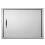 VEVOR BBQ Access Door, 685×508 mm Single Outdoor Kitchen Door, Stainless Steel Flush Mount Door, Wall Vertical Door with Handle, for BBQ Island, Grilling Station, Outside Cabinet