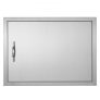 VEVOR BBQ Access Door, 685×508 mm Single Outdoor Kitchen Door, Stainless Steel Flush Mount Door, Wall Vertical Door with Handle, for BBQ Island, Grilling Station, Outside Cabinet
