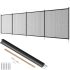 VEVOR Welding Curtain Screen, 6′ x 6′ Hanging Welding Curtain Wall, Flame-Resistant Vinyl Welding Protection Screens with 6-Level UV Protection & Hanging Holes, Portable for Workshop/Industrial, Red