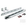 VEVOR 6 Pairs of 533.4mm Drawer Bottom Side Mount Rails, Heavy Duty Full Ball Bearing Extension Steel Track, Soft-Close Noiseless Guide Glides Cabinet Kitchen Runners with Locking Mechanism, 100 Lbs