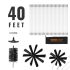 VEVOR Heavy Duty Aluminum Truck Bed Tool Box, Diamond Plate Tool Box with Side Handle and Lock Keys, Storage Tool Box Chest Box Organizer for Pickup, Truck Bed, RV, Trailer, 30″x13″x9.6″, Black