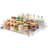 VEVOR 20″W x 21″D Pull Out Cabinet Organizer, Heavy Duty Slide Out Pantry Shelves, Chrome-Plated Steel Roll Out Drawers, Sliding Drawer Storage for Home, Inside Kitchen Cabinet, Bathroom, Under Sink