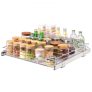 VEVOR 20″W x 21″D Pull Out Cabinet Organizer, Heavy Duty Slide Out Pantry Shelves, Chrome-Plated Steel Roll Out Drawers, Sliding Drawer Storage for Home, Inside Kitchen Cabinet, Bathroom, Under Sink