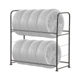 VEVOR Tire Storage Rack 2-Shelf Tire Holder Stand Holds up to 8 Standard Tires
