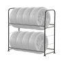 VEVOR Tire Storage Rack 2-Shelf Tire Holder Stand Holds up to 8 Standard Tires