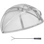 VEVOR Firepit Spark Screen Lid, 40″ Diameter, Outdoor Firepit Ring Cover Round Accessories, Fire Pit Metal Cover, Easy-Opening Stainless Steel Fire Ring Covers for Outdoor Patio Fire Pits Backyard