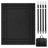 VEVOR Cargo Net Heavy Duty Cargo Net 120″ x 105″ Adjustable Buckles & S-Hooks