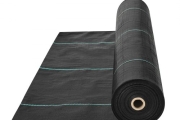 VEVOR Weed Barrier Landscape Fabric, 6*100FT Heavy Duty Garden Weed Fabric, Woven PP Weed Control Fabric, Driveway Fabric, Geotextile Fabric for Landscaping, Ground Cover, Weed Blocker Weed Mat, Black