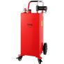 VEVOR 30 Gallon Fuel Caddy, 23.5 L/min, 180W Portable Gas Storage Tank Container with Electric Pump Wheels, Fuel Transfer Storage Tank for Diesel Lubricating Oil Machine Oil Car Mowers Boat Motorcycle
