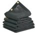 VEVOR 101.6×101.6mm Post Base 10 Pcs, Inner Size 91×91 Post Base Brackets, Heavy Duty Powder-Coated Post Anchor Matte Black Wood Post Brackets for Pavilion Deck Railing Support Deck Base Plate