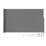 VEVOR Retractable Side Awning, 71”x 118” Outdoor Privacy Screen, 180g Polyester Water-proof Retractable Patio Screen, UV 30+ Room Divider Wind Screen for Patio, Backyard, Balcony, Gray