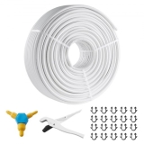 VEVOR PEX-AL-PEX Tube, 656ft, 5/8” Diameter Aluminum-Plastic Composite Pipe Oxygen Barrier Radiant Floor PEX Pipe, 0.08” Thickness Radiant Heat Floor Plumbing Inner Aluminum Layer PEX Tubing Pipe
