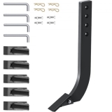 VEVOR Box Blade Shank, 18″ Scarifier Shank, 4 Holes Box Scraper Shank, Ripper Shank with Removable Tapered Teeth and Pins, Adjustable Shanks Assembly for Replacement, Digging, Plowing, 4PCS