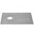 VEVOR Shower Curb Kit, 1828x1828mm Shower Pan Kit with 160mm Central Drain, Lightweight EPS Shower Installation Kits with 2 Waterproof Cloths, Shower Pan Slope Sticks Fit for Bathroom