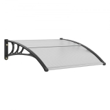VEVOR Window Door Awning Canopy 40″ x 40″, UPF 50+ Polycarbonate Entry Door Outdoor Window Awning Exterior, Front Door Overhang Awning for Sun Shutter, UV, Rain, Snow Protection, Hollow Sheet
