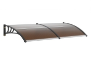 VEVOR Window Door Awning Canopy 80″ x 40″, UPF 50+ Polycarbonate Entry Door Outdoor Window Awning Exterior, Front Door Overhang Awning for Sun Shutter, UV, Rain, Snow Protection, Hollow Sheet