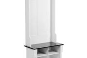 VEVOR Hall Tree Wooden Hall Tree with Bench 5 Hooks for Entryway & Hallway