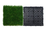 VEVOR Artifical Grass Tiles Interlocking Turf Deck Set, 9 Pack 305×305 mm, Synthetic Fake Grass Self-draining Mat Flooring Decor Pad, Perfect For Multi-Purpose Indoor Outdoor Entryway Scraper Dog Mats