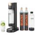 VEVOR Sparkling Water Maker, Soda Maker Machine for Home Carbonating, Seltzer Water Starter Kit with BPA free 1L PET Bottle, Compatible with Mainstream Screw-in 60L CO2 Cylinder(NOT Included), Black