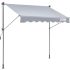 VEVOR 2-Seat Patio Swing Chair Outdoor Patio Swing with Adjustable Canopy Black