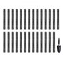 VEVOR Gutter Brush, 80 Feet Total Length 4.33 inch Diameter Gutter Cleaning Tools, Ground-Level Gutter Brush Leaf Guard for 5 Inch Gutters, Easily Clear roof Leaves and Debris, 27 Pack