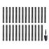 VEVOR Gutter Brush, 120 Feet Total Length 4.33 inch Diameter Gutter Cleaning Tools, Ground-Level Gutter Brush Leaf Guard for 5 Inch Gutters, Easily Clear roof Leaves and Debris, 40 Pack