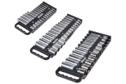 VEVOR Portable Socket Organizer Set 3PCS 76-Clip Magnetic Socket Tray Metric/SAE