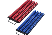 Portable Socket Organizer Set 2PCS 160 Clips Steel Socket Tray Metric/SAE