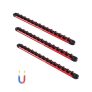 VEVOR Socket Organizer Rail Set 3PCS Aluminum Socket Organizers with 40 Clips