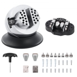 VEVOR 3 Inch Engraving Block Block Ball Vise with 30Pcs Attachment Inlaid Diamonds Full Set Ball Vise Engraving Setting Tool for Jewelry Handwork