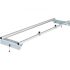 VEVOR Crowd Control Barriers Line Dividers 4PCS Black Poles with One Sign Frame