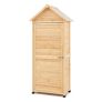 VEVOR Outdoor Wooden Storage Shed Waterproof Garden Tool Shed 28×63 inch