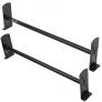 VEVOR Van Roof Ladder Rack, 2 Bars Alloy Steel Roof Racks, 227 KG Capacity Rain-Gutter Roof Rack, Adjustable Length 910-1460 mm, Van Ladder Rack Compatible with Chevrolet Express, GMC Savana, etc