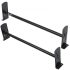 VEVOR Van Roof Ladder Rack, 2 Bar Alloy Steel Ladder Racks, Adjustable from 1200-2000 mm, 227 kg Capacity, Roof Rack Compatible with Full-size Vans with Rain Gutter, Chevrolet Express, GMC Savana