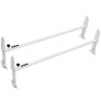 VEVOR Van Roof Ladder Rack, 2 Bar Alloy Steel Ladder Racks, Adjustable from 1200-2000 mm, 227 kg Capacity, Roof Rack Compatible with Full-size Vans with Rain Gutter, Chevrolet Express, GMC Savana