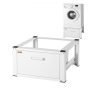 VEVOR Laundry Pedestal 686mmW x 366mmH, Washer And Dryer Base Stand Platform Universal Fit 299kg Capacity, Heavy Duty Multi-Functional Base for Washing Machine with Drawer & Rich Accessories