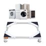 VEVOR Mini Fridge Stand Universal Laundry Pedestal, Adjustable Refrigerator Stand with 4 Strong Feet, Washing Machine Multi-Functional Base for Washer And Dryer, 414-691mm Wide Expandable