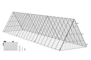 VEVOR Chicken Tunnels, 118.1 x 28 x 24.2 inch (LxWxH) Chicken Tunnels for Yard, Portable Chicken Tunnels for Outside Easy Installation, Chicken Coop Run, Suitable for Chickens, Ducks, Rabbits