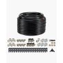 VEVOR Air Compressor Line Kit 3/4” x 200FT PU Air Compressor Line System Black