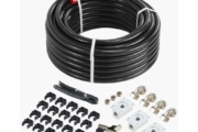 VEVOR Air Compressor Line Kit 3/4” x 100FT PU Air Compressor Line System Black