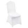 VEVOR Stretch Spandex Folding Chair Covers, Universal Fitted Chair Cover, Removable Washable Protective Slipcovers, for Wedding, Holiday, Banquet, Party, Celebration, Dining (200PCS White)