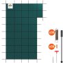 VEVOR Inground Pool Safety Cover Winter Pool Cover 22 x 42 ft with Right Step