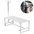 VEVOR Trailer Tongue Box, Aluminum Alloy Diamond Plate Tongue Box Tool Chest, Heavy Duty Trailer Box Storage with Lock and Keys, Utility Trailer Tongue Box for Pickup Truck, RV, Trailer, 33″x19″x18