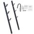 VEVOR Clamp on Debris Forks to 60″ Bucket, 4560 lbs Capacity Heavy Duty Clamp on Pallet Forks Bucket Attachments, Fit for Loader Bucket Skidsteer Tractor to Clean up Fallen Limbs Debris or Yard Wwaste