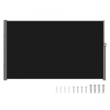 VEVOR Black Retractable Patio Screen 63 Inch In Height Retractable Screen 118 Inch In Length Office Dividers Partition Wall Outdoor Retractable Gate Retractable Fence Screens For Patio Privacy
