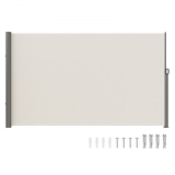 VEVOR Creamy-white Retractable Patio Screen 118 Inch In Length Office Dividers 63 Inch In Height Retractable Screen Partition Wall Outdoor Retractable Gate Retractable Fence Screens For Patio Privacy