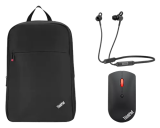 Lenovo Work bundle 5 – Earphones, Mouse, Backpack