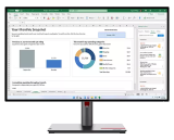Lenovo ThinkVision P27h-30 27″ 2K QHD Monitor (IPS, 60Hz 4ms, HDMI DP USB-C, Ethernet, Tilt/Swivel/Lift/Pivot)